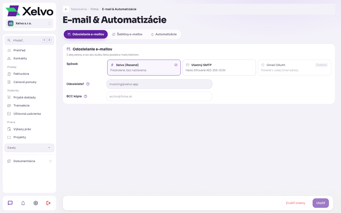 E-mail a automatizácie — odosielanie, šablóny, upomienky